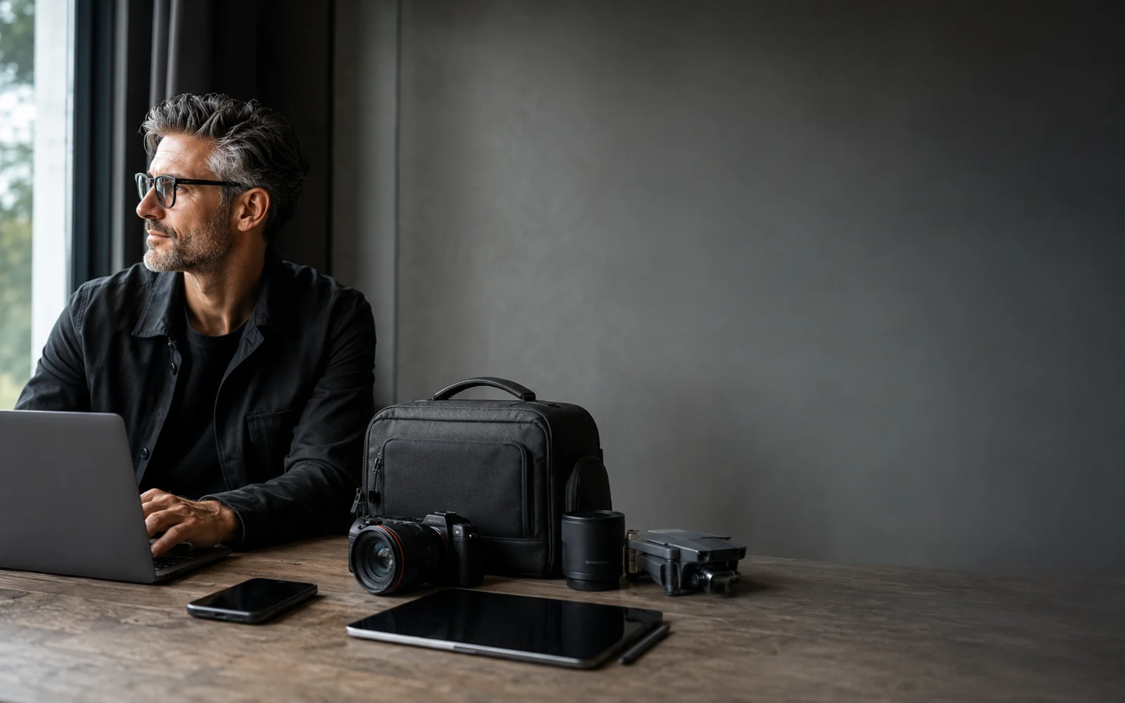Notebook, câmera, celular e equipamentos profissionais portáteis